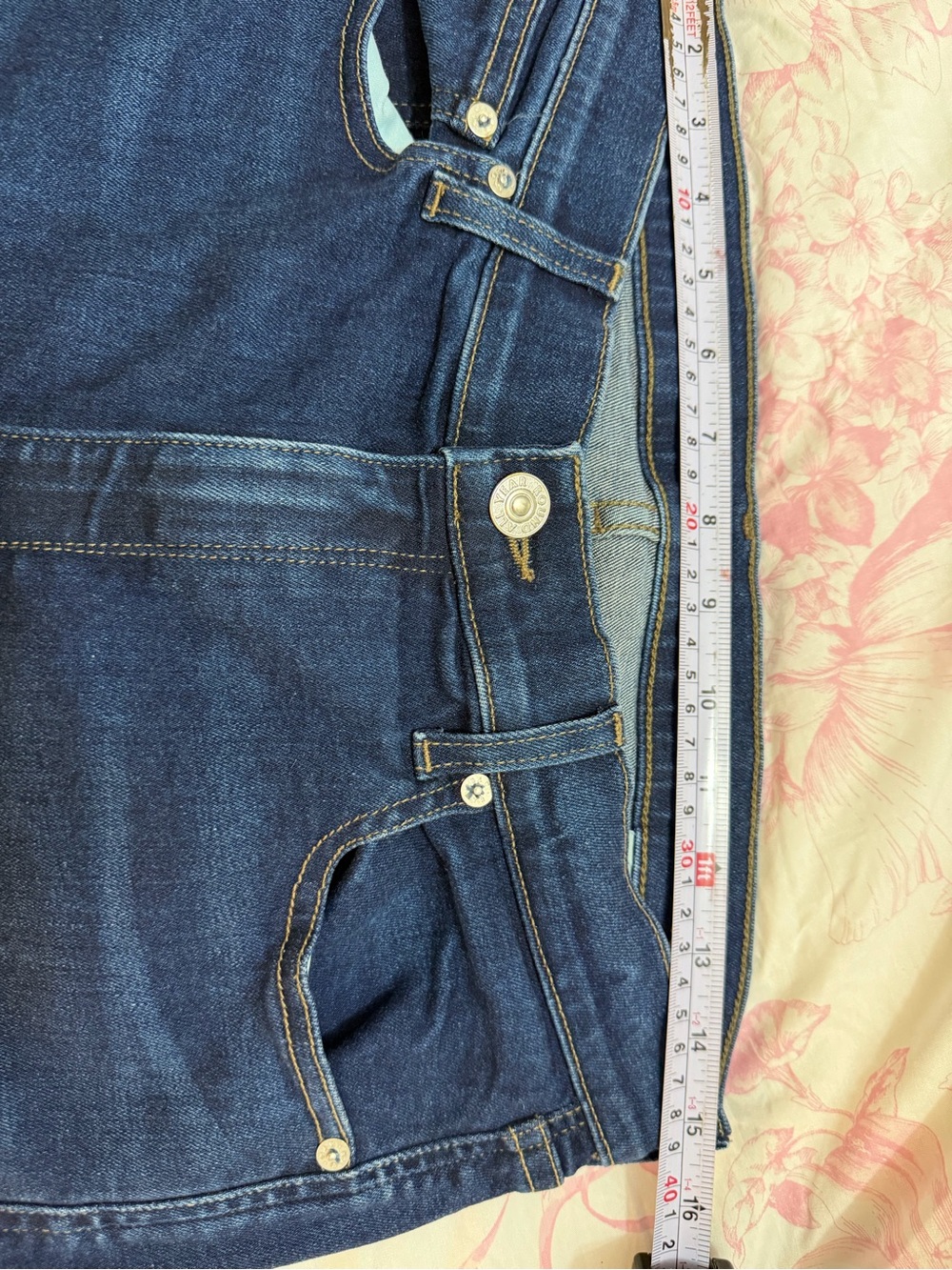 AYR The Stir Slim Straight Jeans High Rise Size 31S - Indigo Blue - Picture 8 of 11